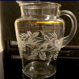Vintage Glass Pitcher